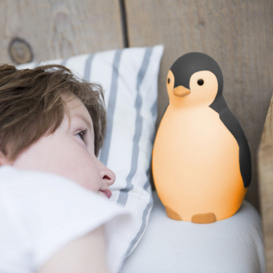 Zazu Pam de Pinguin 3-in-1 slaaptrainer in grijs met nachtlampje
