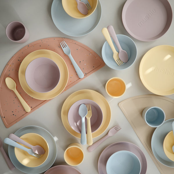 Mushie Set 2 Bowls Rond | Soft Lilac