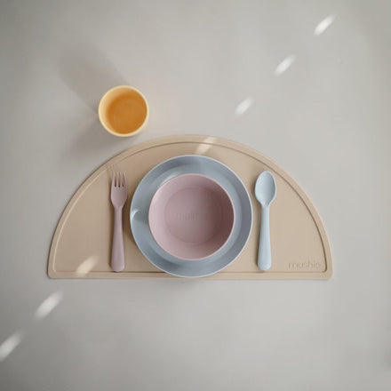 Mushie Set 2 Bowls Rond | Soft Lilac