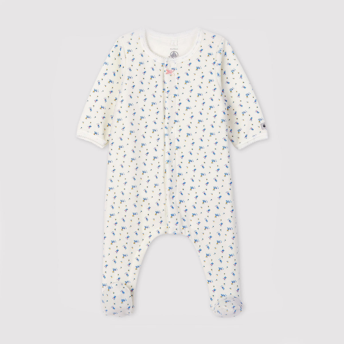 * Petit Bateau Bodyjama | Bloemenprint Velours