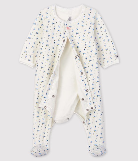 * Petit Bateau Bodyjama | Bloemenprint Velours