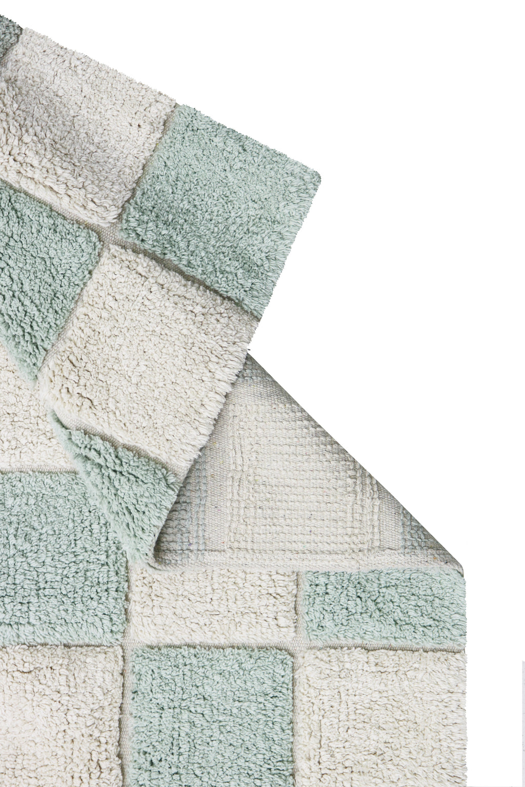 Lorena Canals machinewasbaar RugCycled Tapijt 120x160cm | Tiles Blue Sage