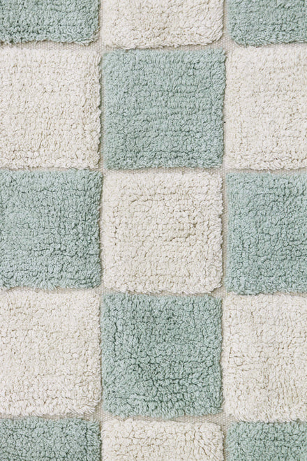 Lorena Canals machinewasbaar RugCycled Tapijt 120x160cm | Tiles Blue Sage