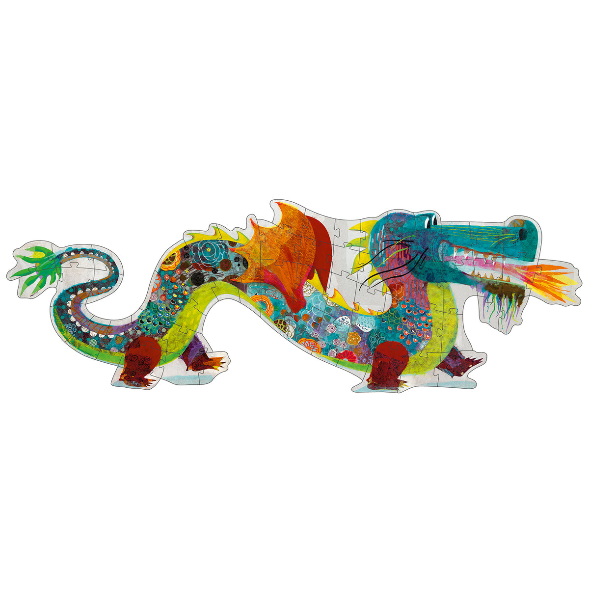 Djeco XL Puzzel 58 stukken | Leon de Draak