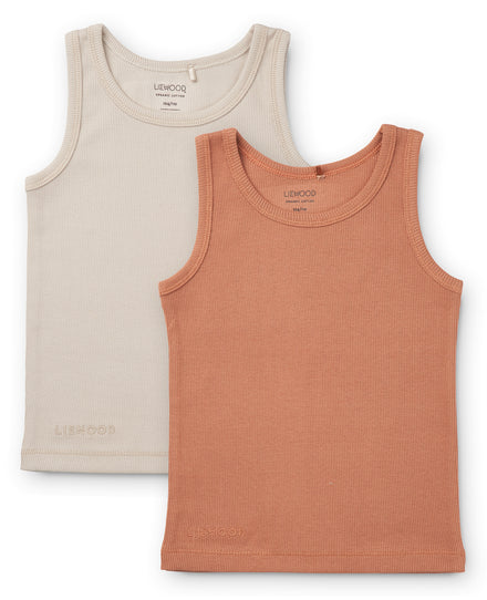 *  Liewood Faris Tank Top 2-pack | Tuscany Rose Sandy Mix