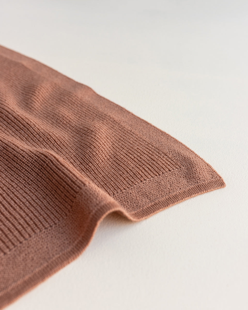 Hvid Deken Felix | Terracotta