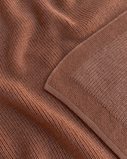 Hvid Deken Felix | Terracotta