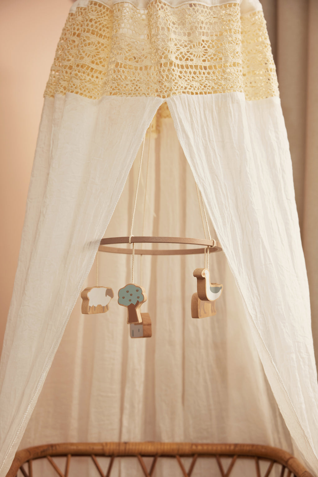 * Jollein Sluier Vintage 155cm | Boho Lace Ivory