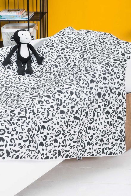 * Jollein Donsovertrek 120 x 150cm Leopard