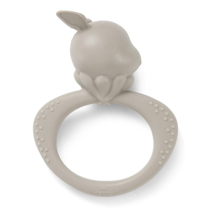 * Konges Sløjd Siliconen Bijtring Rabbit | Warm Grey