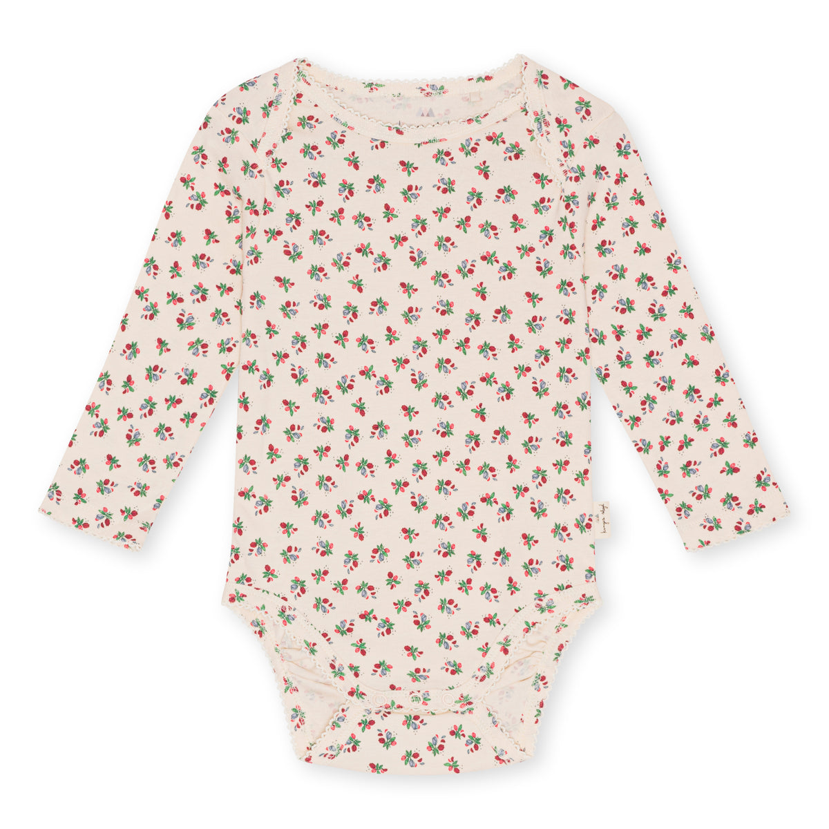 * Konges Sløjd Classing Longsleeve Newborn Body GOTS | Fleur Tricolore