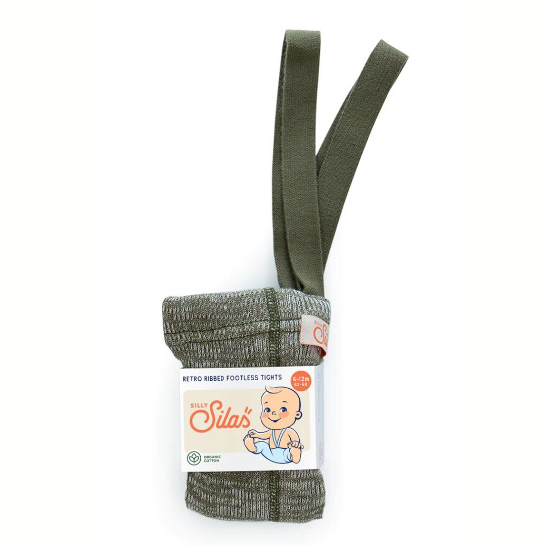 * Silly Silas Broekkousen Footless Zonder Voetjes | Creamy Olive