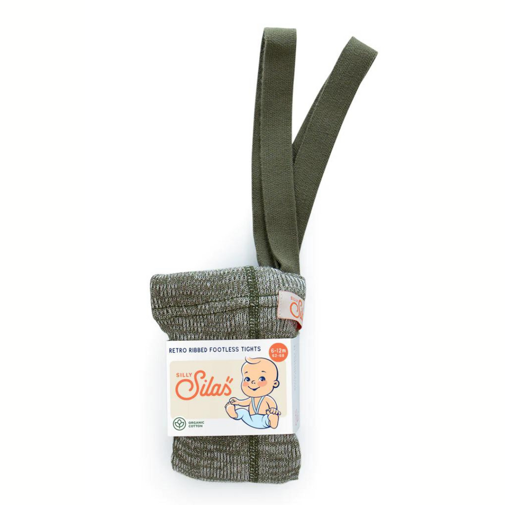 * Silly Silas Broekkousen Footless Zonder Voetjes | Creamy Olive