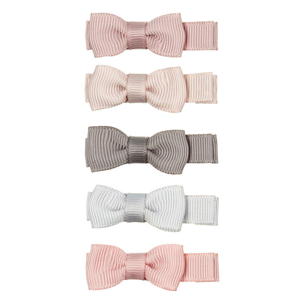 * Mimi & Lula set 5 mini alligator strik haarspeldjes | Martha pink