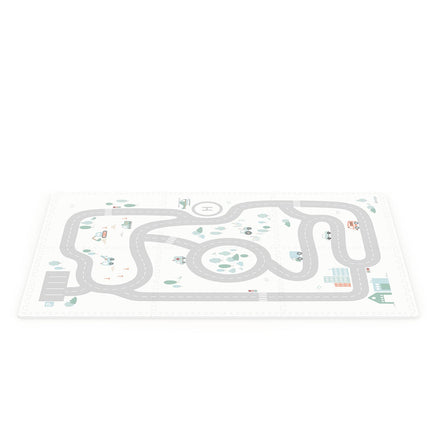 Play And Go EEVAA 2-In-1 Speeltapijt Puzzelmat & Opbergbox | Road 120x180cm
