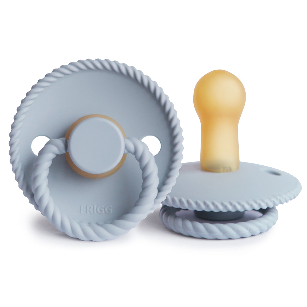 Frigg Rope Latex Fopspeen 6+M Ronde | Powder Blue