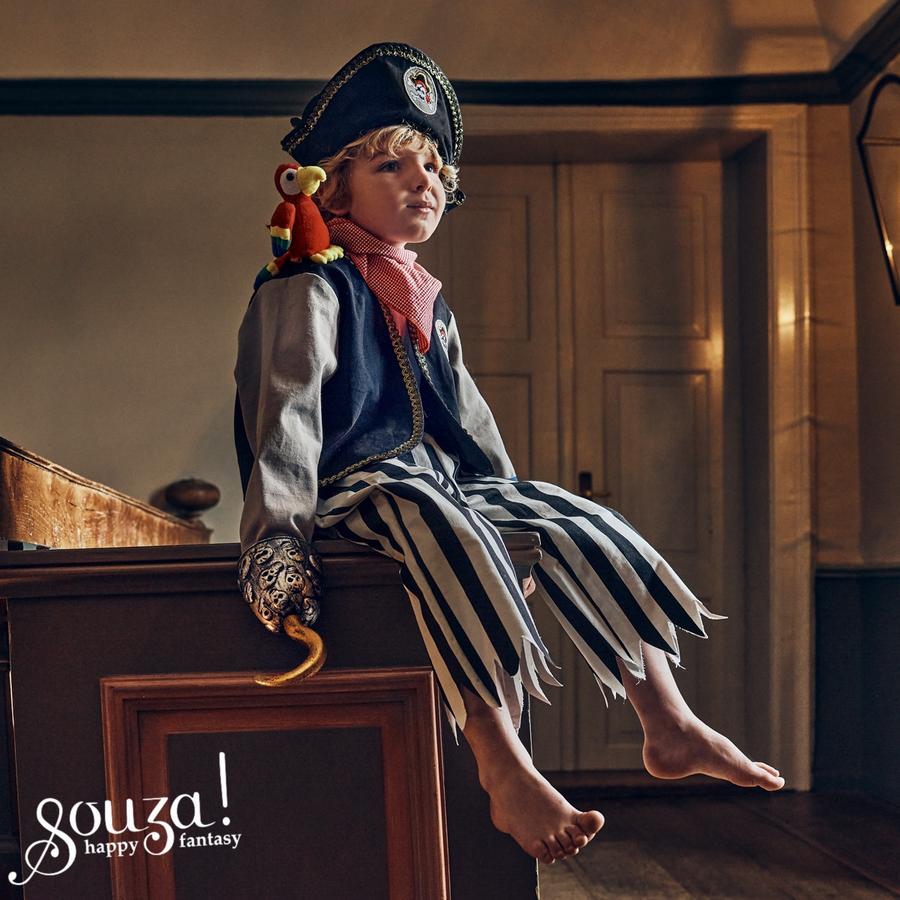 Souza Duncan piraat kostuum 8-10 jaar - kind draagt het piraten verkleedpak