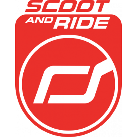 Scoot and Ride logo bij de Highwaykick 1 in Peach