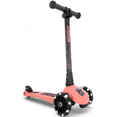 Scoot and Ride Highwaykick 3 step met LED-wielen in Peach