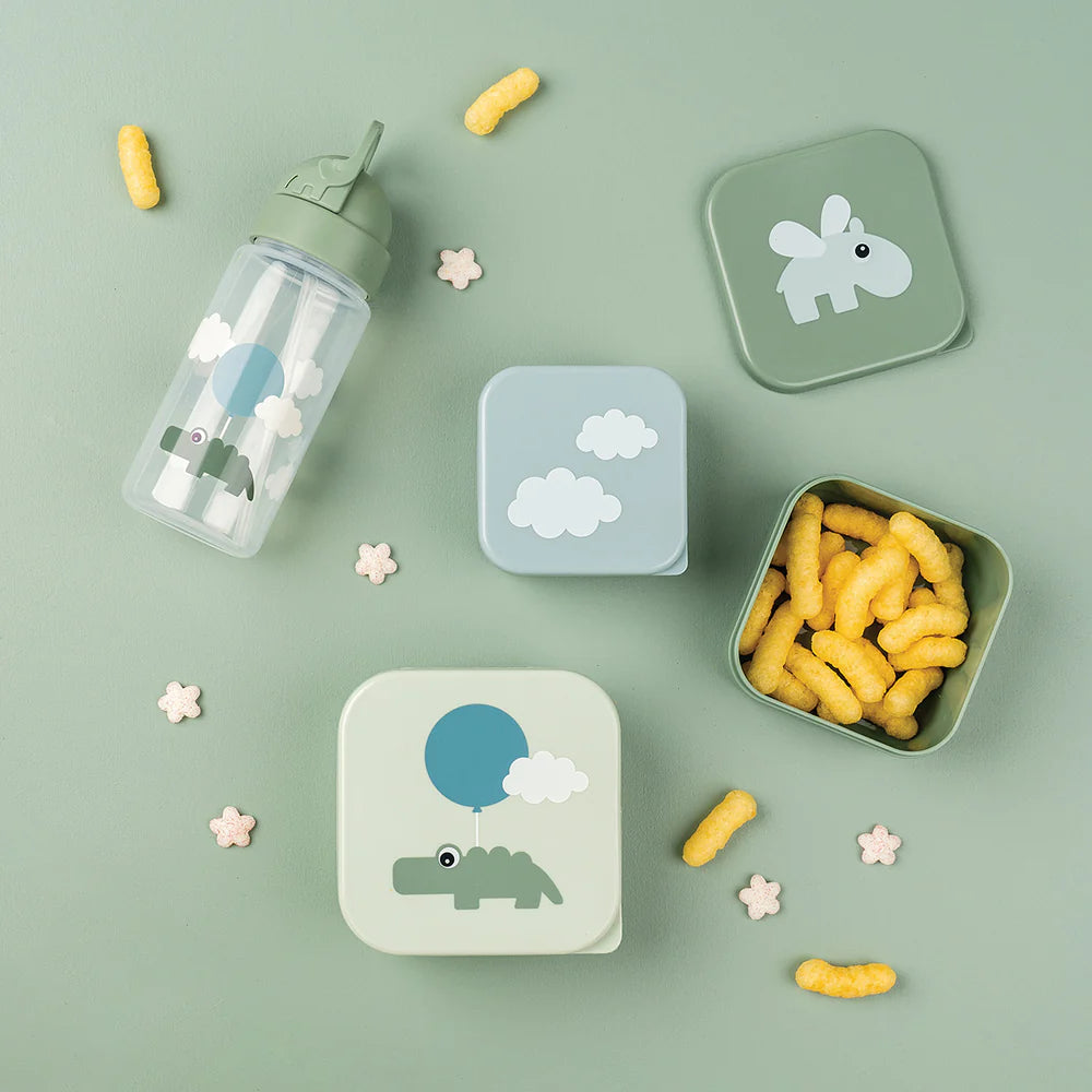 Done By Deer drinkbeker Happy Clouds Green met rietje detail