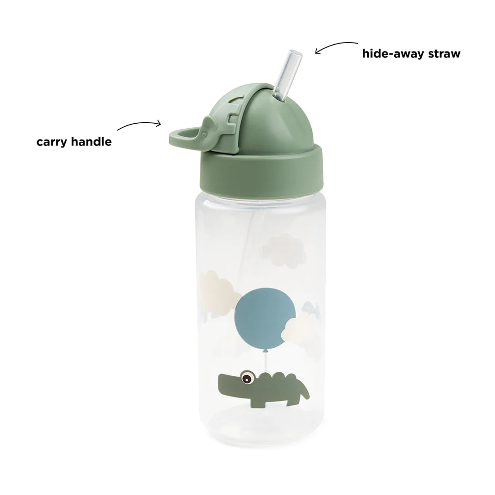 Done By Deer drinkbeker Happy Clouds Green met rietje detail