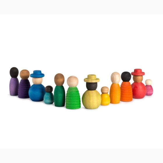 Grapat Together Nins - houten poppetjes familie, detail