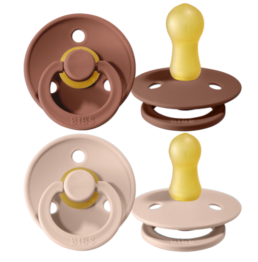 Bibs Fopspeen 18+M Maat 3 Rond | Woodchuck & Blush