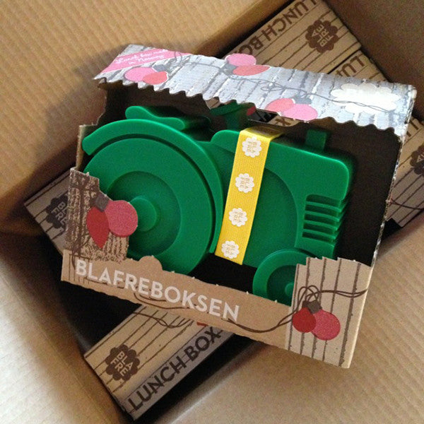 Blafre brooddoos tractor dark green - DE GELE FLAMINGO - Kids concept store 