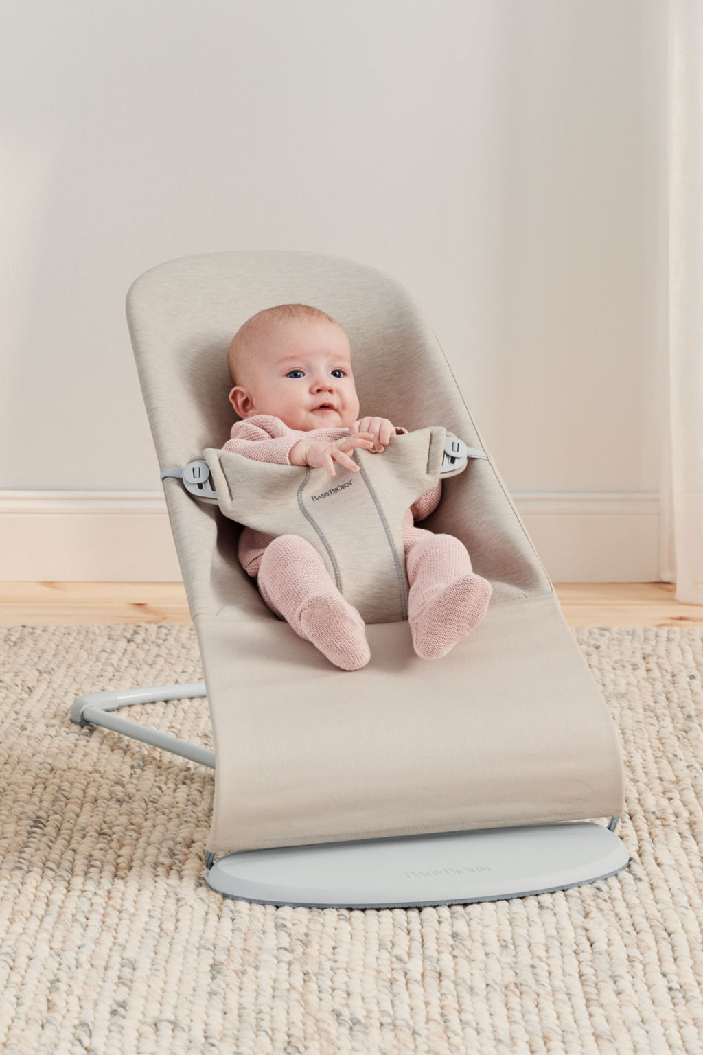 Babybjörn Wipstoeltje Bliss | 3D Jersey Lichtbeige