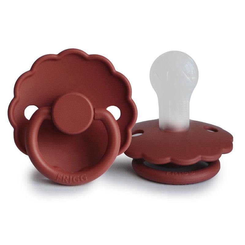 * Frigg Daisy Siliconen Fopspeen 0-6M Rond| Baked Clay