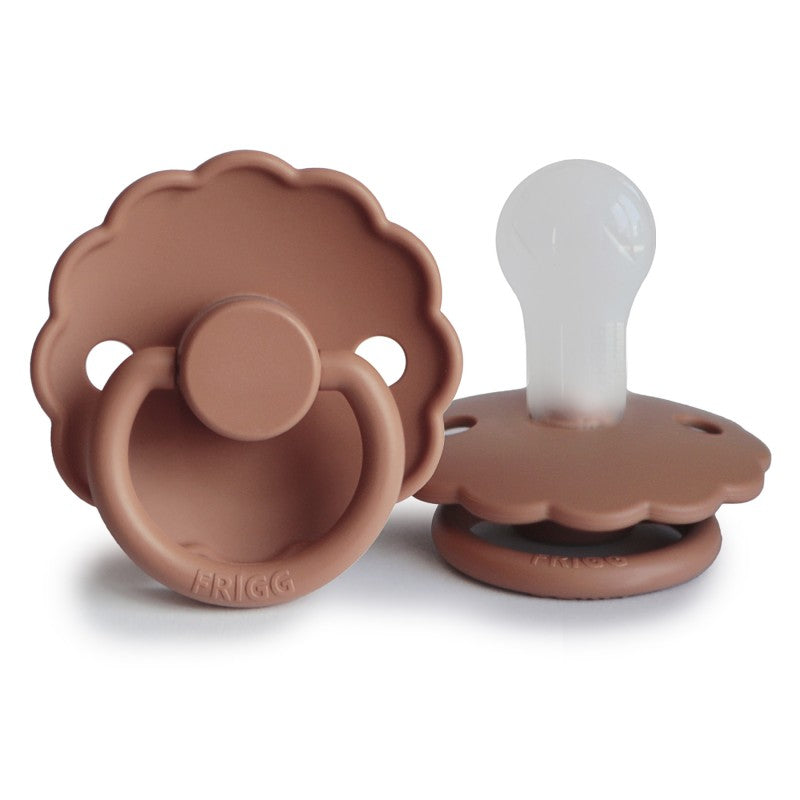 * Frigg Daisy Siliconen Fopspeen 0-6M Rond| Rose Gold