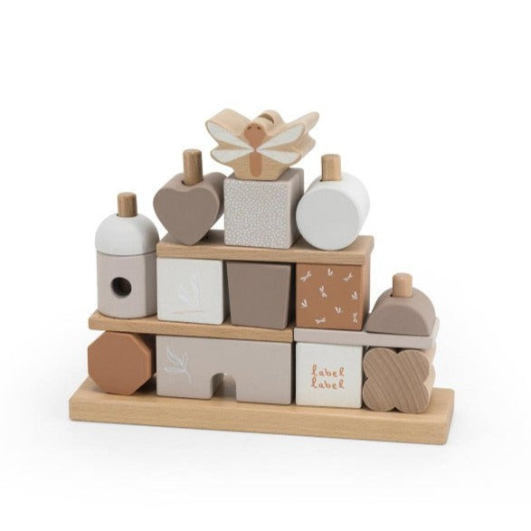 * Label Label Stapelblokken Huis | Nougat