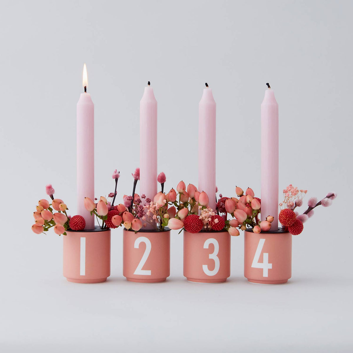 * Design Letters Mini Cups 4st | Nude