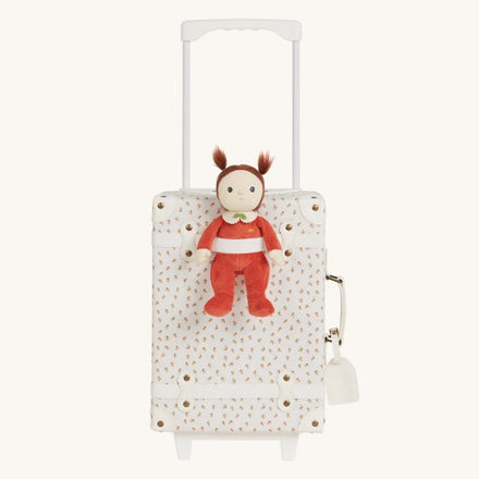* Olli Ella See-ya suitcase trolley | Leafed Mushroom