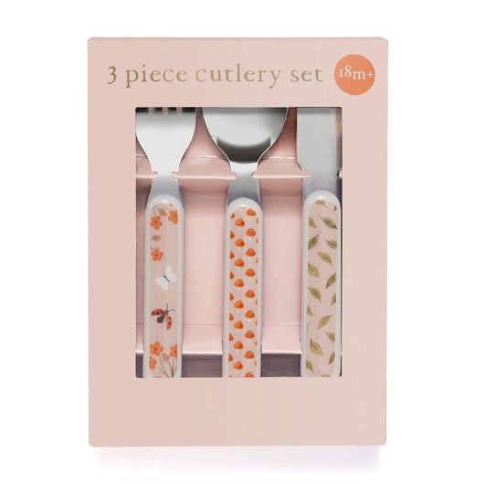 Petit Monkey Bestekset Animal Pink