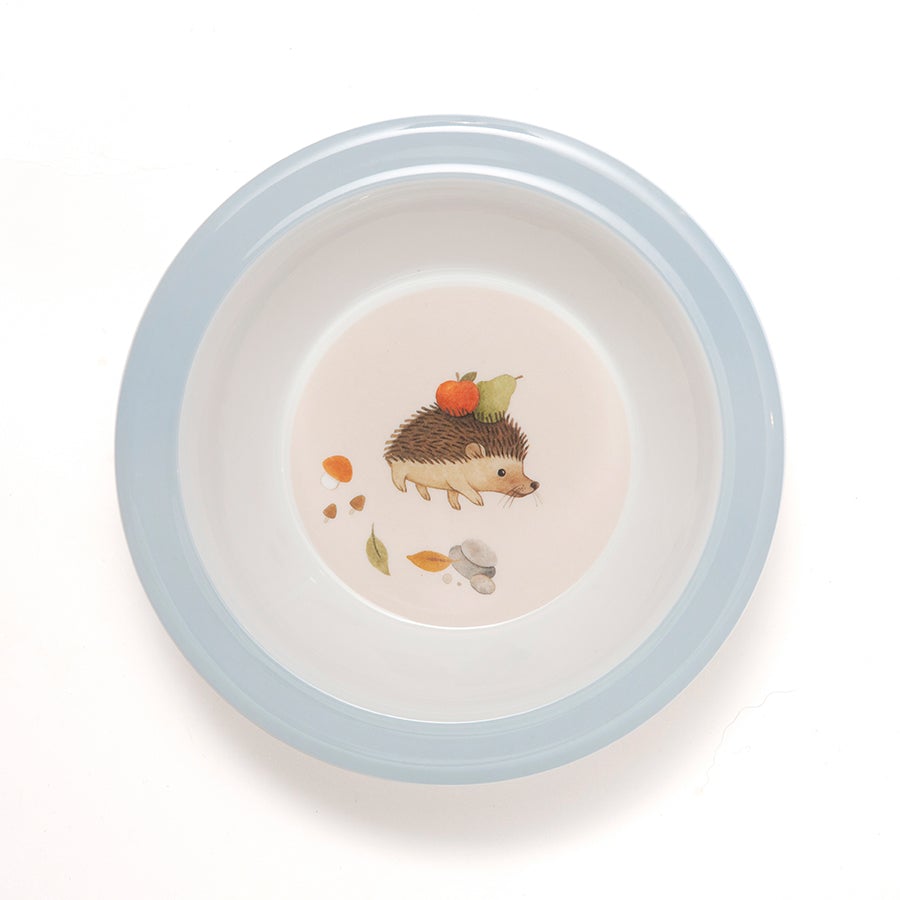 * Petit Monkey Melamine Bowl | Animal Craddle Dove Blue