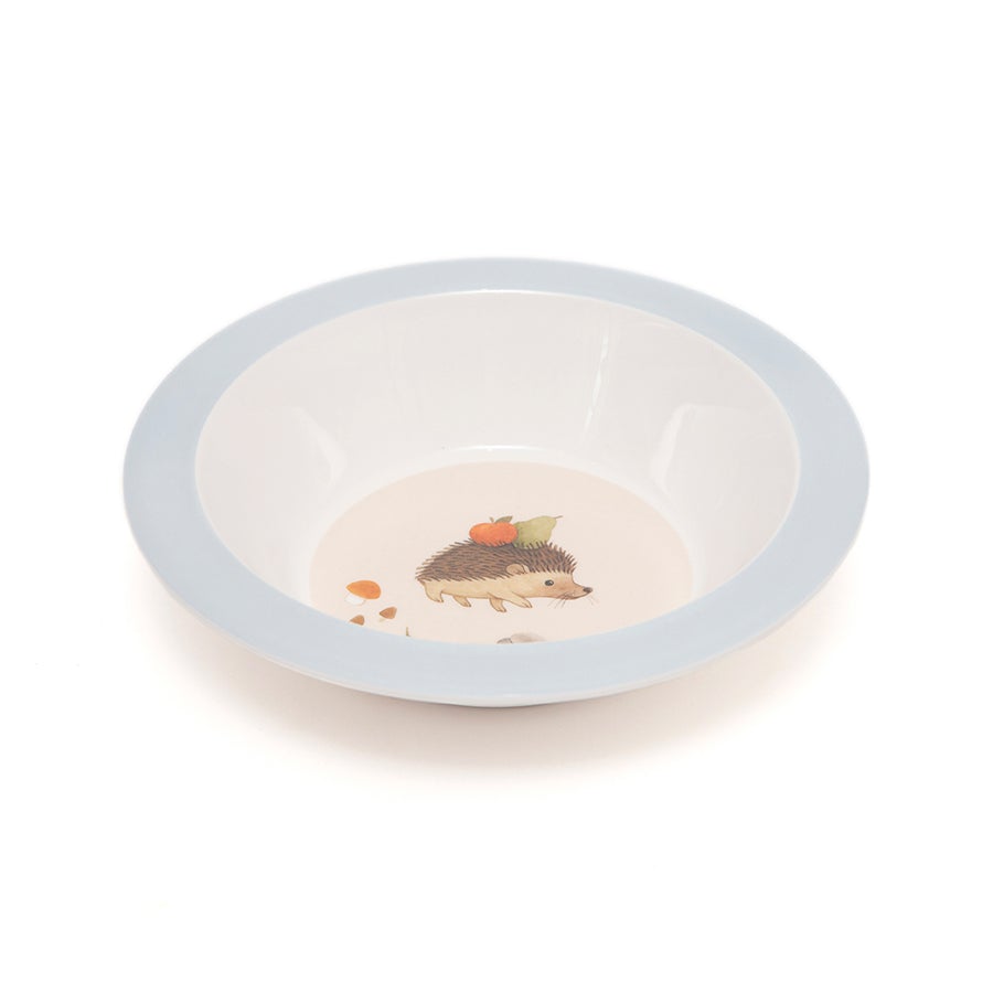 * Petit Monkey Melamine Bowl | Animal Craddle Dove Blue