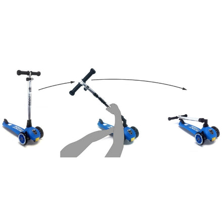 Kind rijdt op de Scoot and Ride Highwaykick 1 in Steel als step