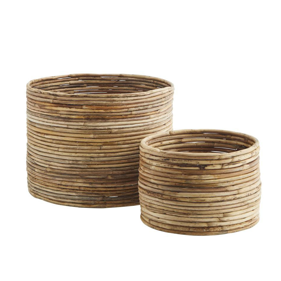 * Madam Stoltz Bamboo Manden Set van 2