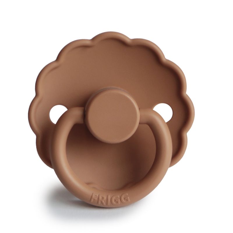 * Frigg Daisy Siliconen Fopspeen 0-6M Rond| Peach Bronze