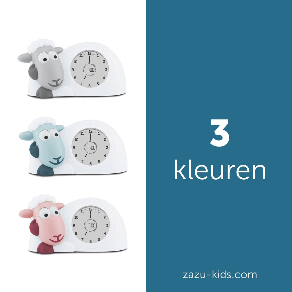 Grijze Zazu Sam het Schaap slaaptrainer van opzij