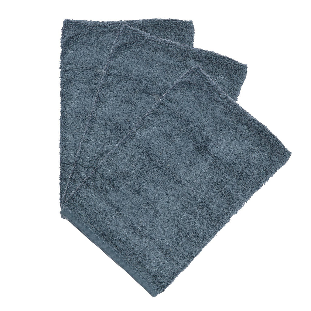 Timboo Set 3 Bamboo Washandjes | Marin