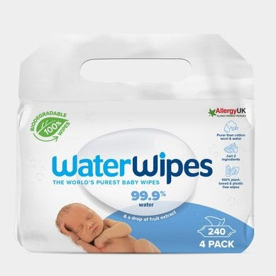 WaterWipes Bio Baby Billendoekjes | Voordeelpak 4x60 - (240st)